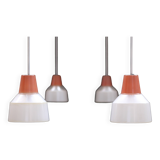 Vintage prismopal workshop pendant lights