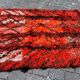 Swedish handmade wool - rya rug. estimated 1960s.