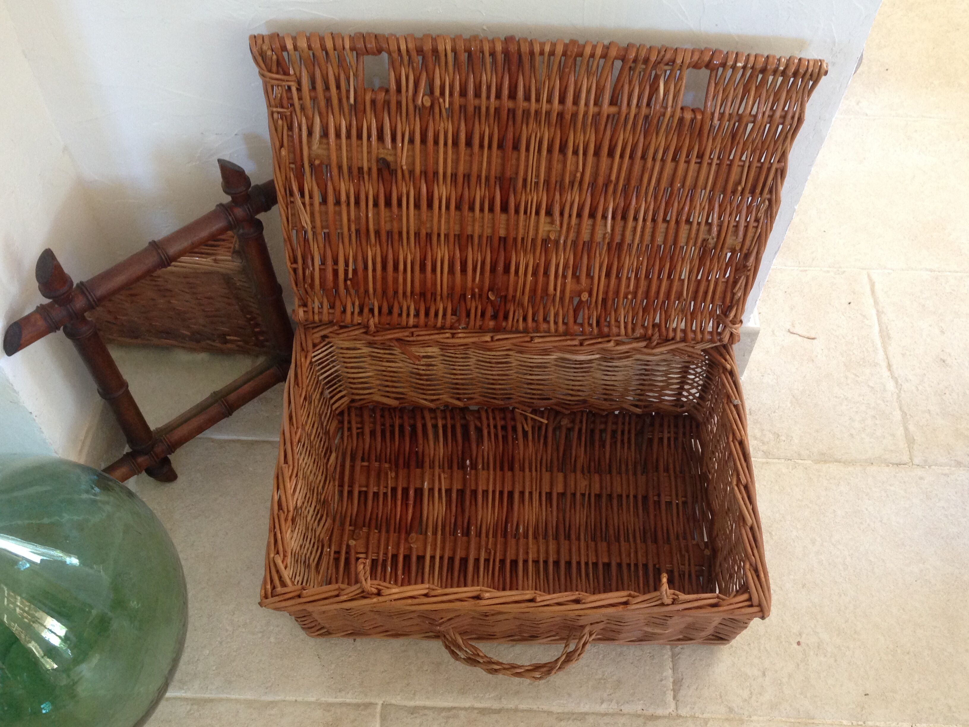 Vintage Wicker trunk