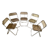 Plia 5 chairs by Giancarlo Peretti for Castelli vintage