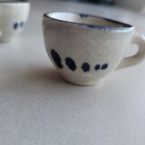 Set of 4 Small ceramic cups