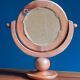 Miroir rond psyché de table en bois
