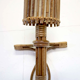 Pair of Louis Sognot rattan sconces