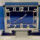 Art deco luxury clock jaz artic crystal and chrome circa 1930