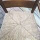 Fauteuil paillé rustique
