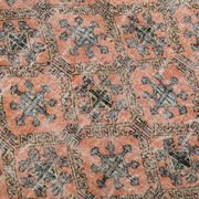 7x10 Pumpink Orange & Black Persian Rug, 208x316Cm
