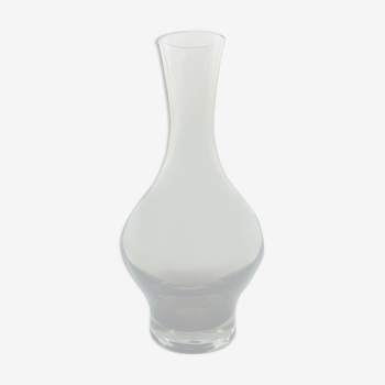 Vase en verre gris fumé scandinave