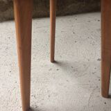 Vintage wooden round side table