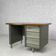 1950s industrial desk in metal and wood Remington Rand Fran