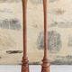 Set of a set of 8 pins, 2 bilboquets and 3 old wooden balls