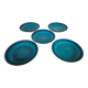 Ceramano - West-Germany - model Sapphire - 5 plates - ceramic - 1960's