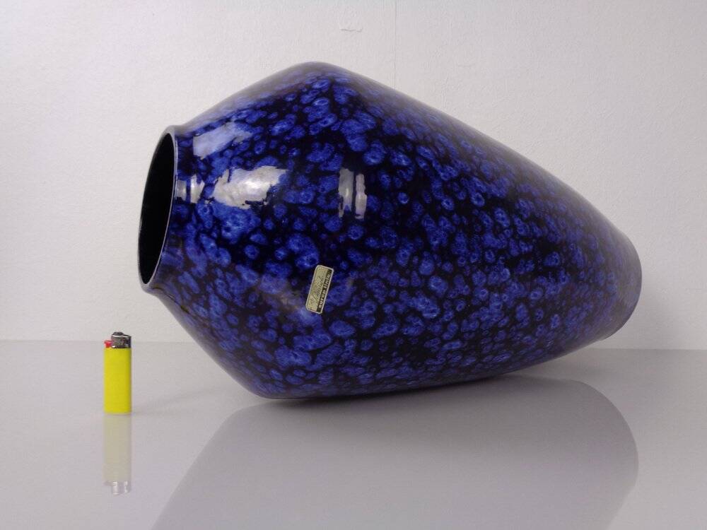 Large Pop Art Model 540-48 Vase in Glazed Ceramic from Scheurich, 1970s