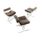 Ensemble de trois chaises Pieff Eleganza par Tim Bates Mid Century 1960s