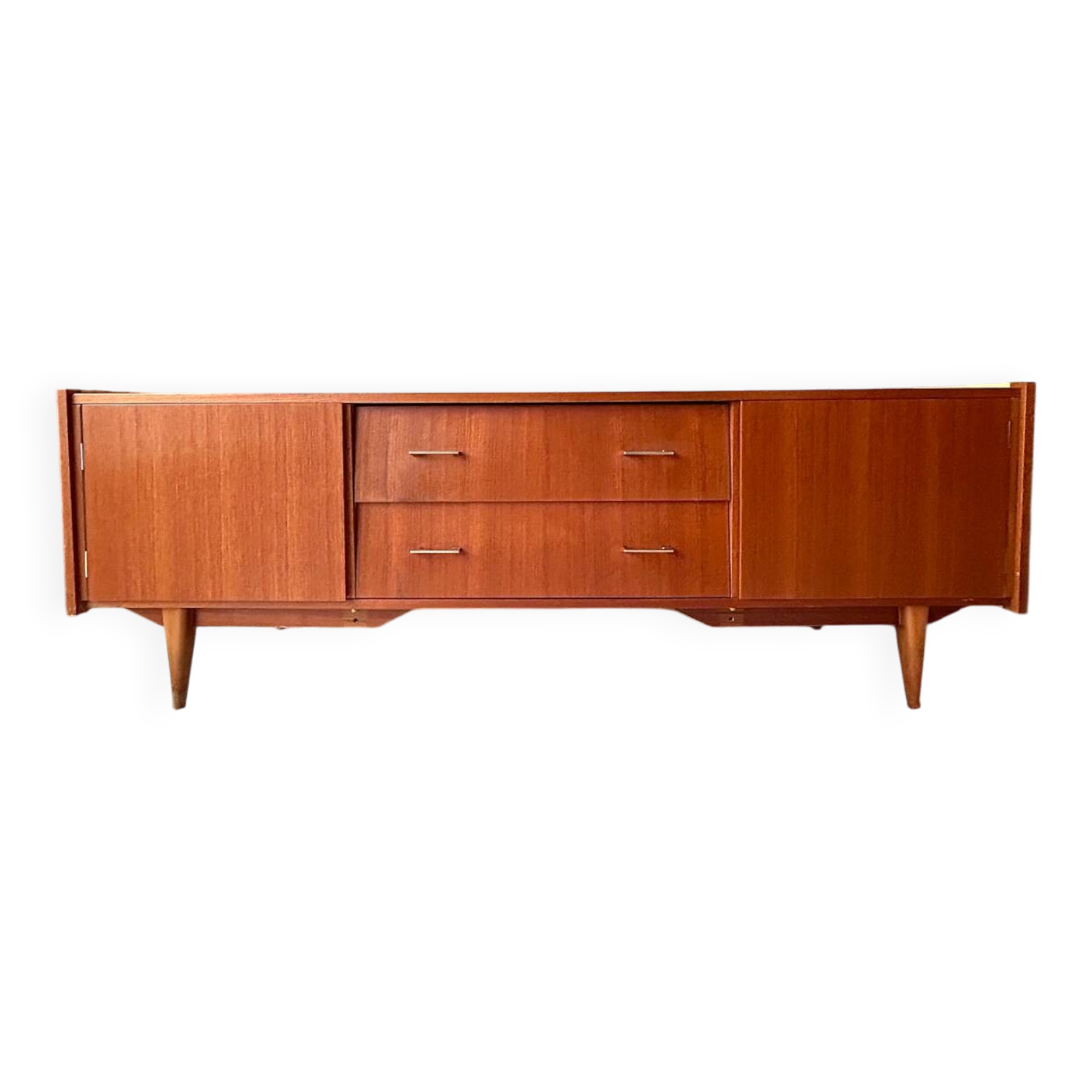Vintage Scandinavian teak sideboard - unique piece - 1960s/70s