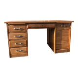Bureau chêne massif deux caissons