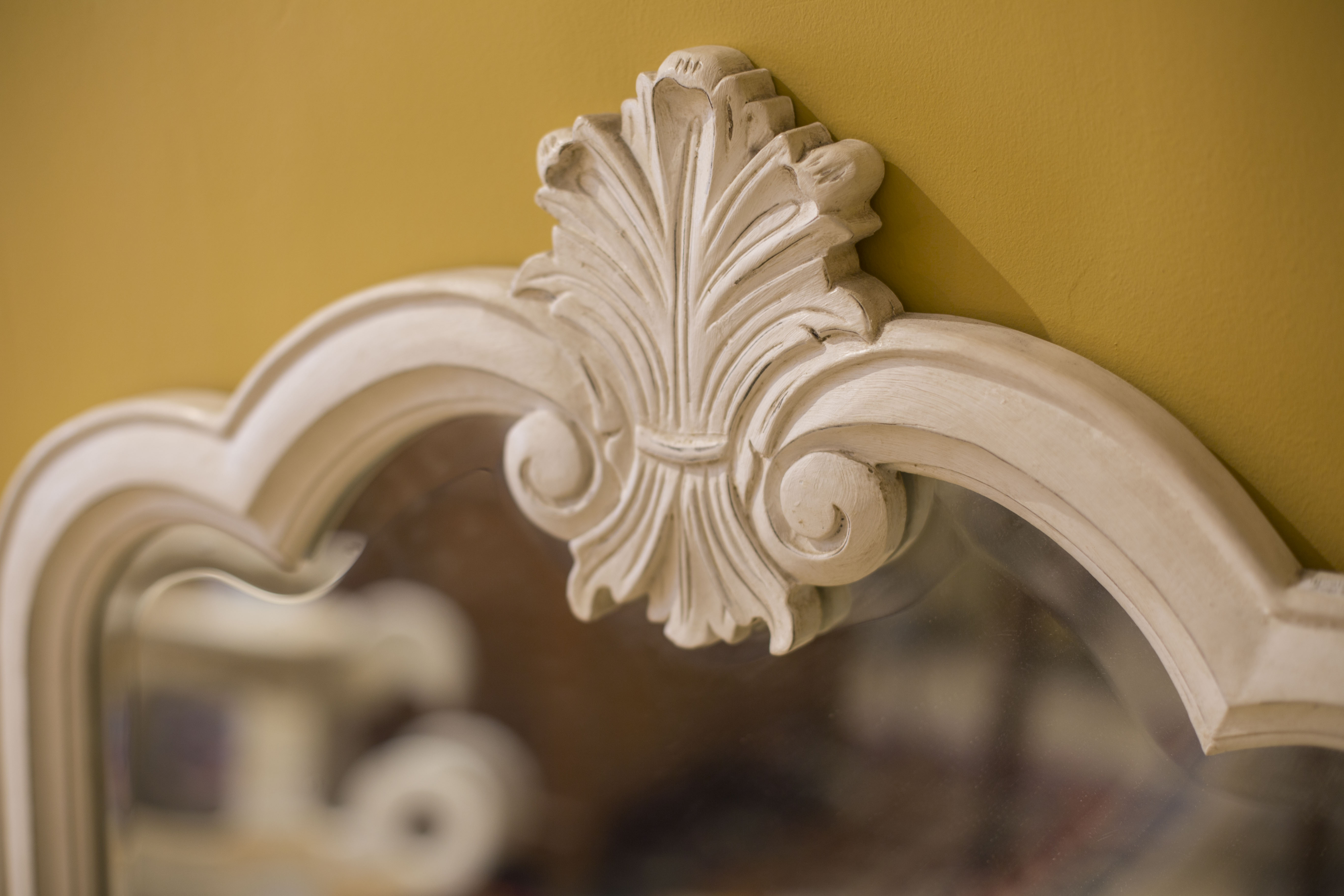 Italian mirror bevelled glass 68x107cm