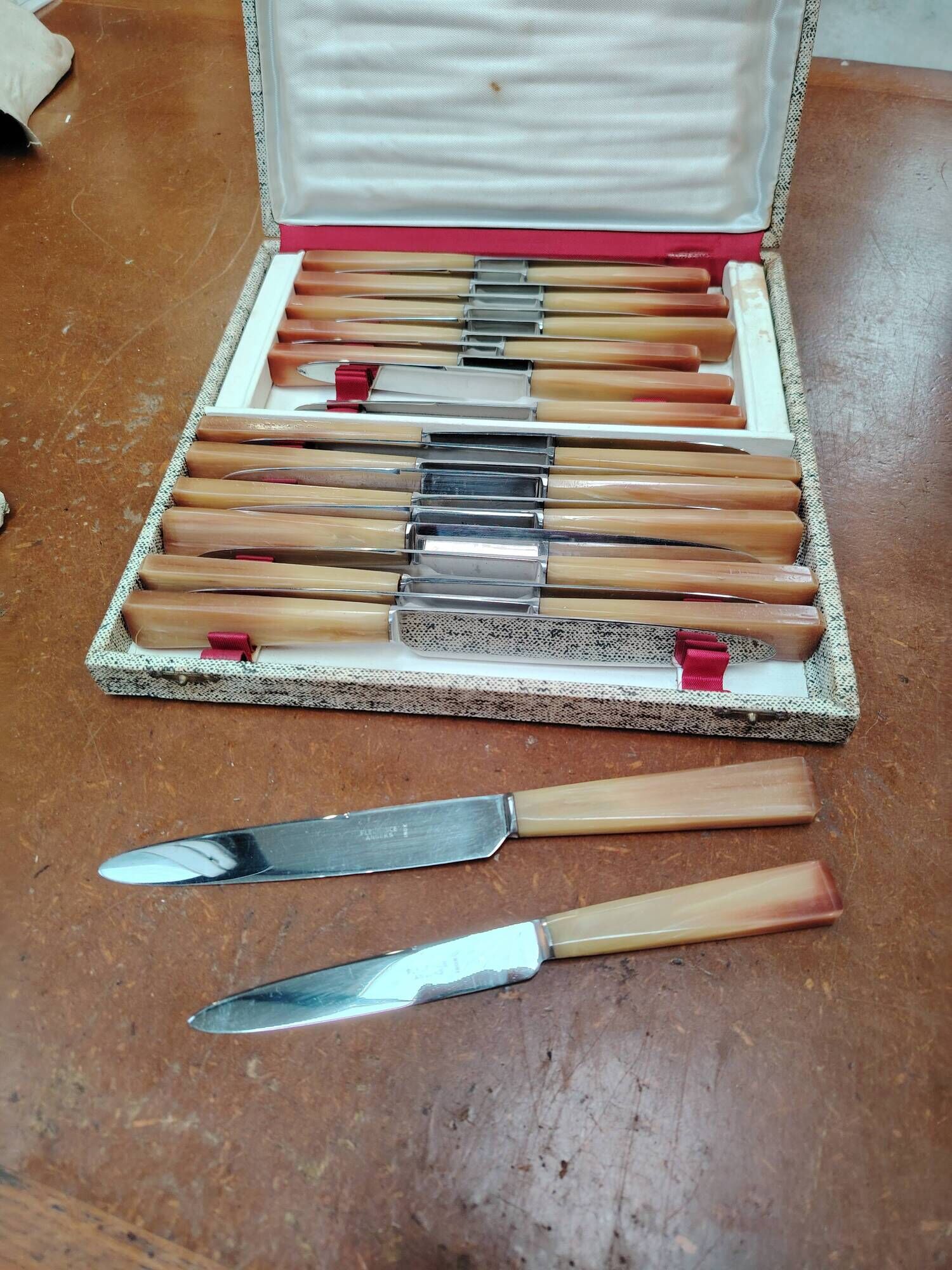 24-piece cutlery set Fleurance Angers in stainless steel - 1940s/50s