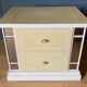 Lacquer bedside table 1980 with mirrors 2 drawers