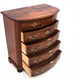 Antique chest of drawers from the turn of the 19th and 20th centuries, Northern Europe.