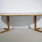 Mid Century Dining Table in Oak by Falster Furniture, 1970s