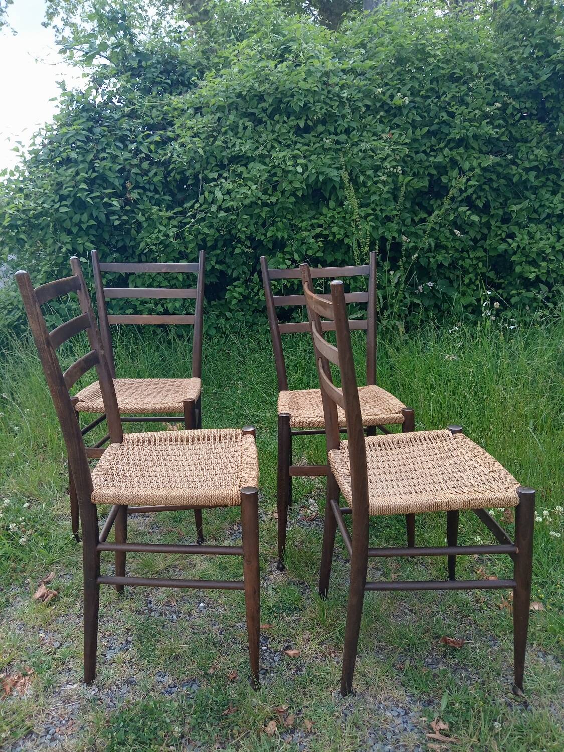 Vintage rope chairs