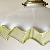 Suspension coupelle blanc vert