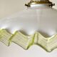 Suspension coupelle blanc vert