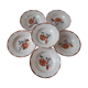 Set of 6 hollow plates Digoin Sarreguemines 30s