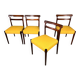 Newly upholstered Mid Century Vintage rosewood chairs