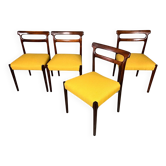Chaises en palissandre nouvellement tapissées Mid Century Vintage