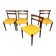 Newly upholstered Mid Century Vintage rosewood chairs