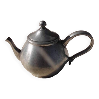 20th century pewter teapot