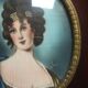 Miniature on ivory - young woman Empire era - Signed Jan