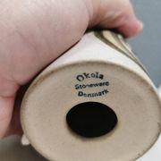 Small stoneware table lamp from Danish brand Okola, 1980s