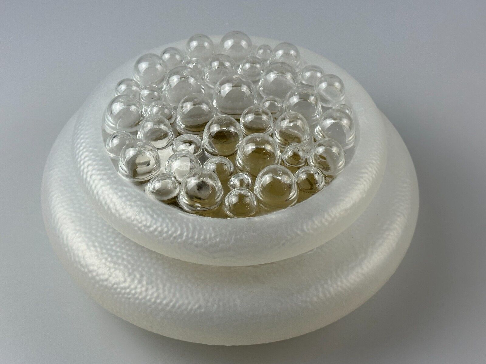 60s 70s Plafoniere gold wall lamp bubble glass space age design