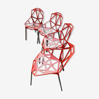 Set of 4 aluminum chairs Magis One Konstantin Grcic