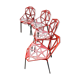 Set of 4 Magis One Konstantin Grcic aluminum chairs