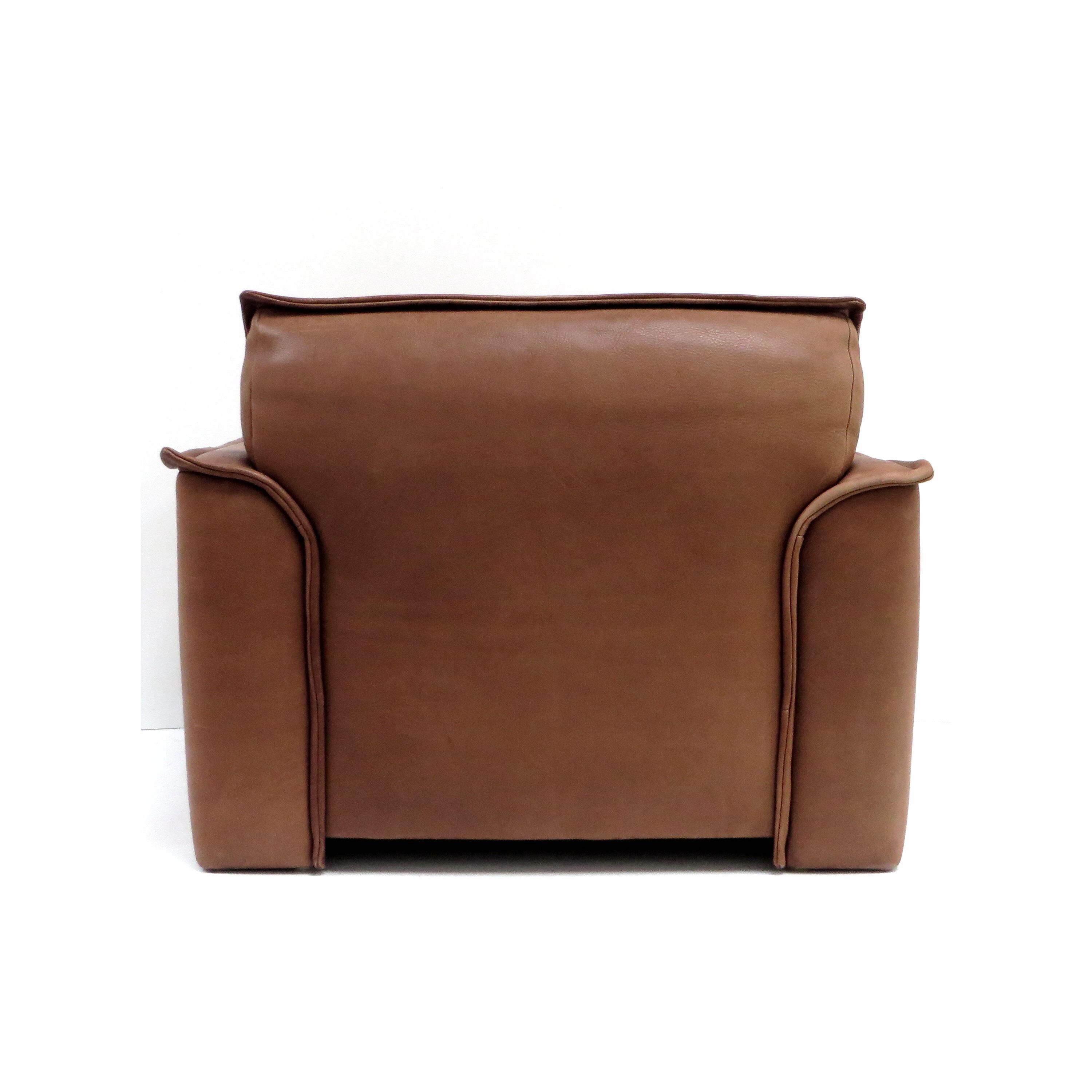 Vintage easy chair / lounge chair Leolux thick leather