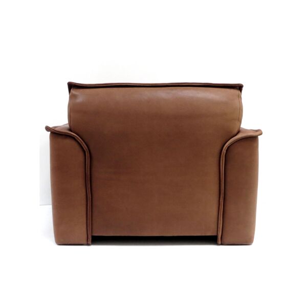 Fauteuil vintage salon en cuir épais fauteuil Leolux