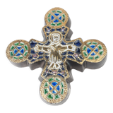 Art deco roger guérin bouffiloux ceramic cross