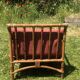 Rattan living room with 2 armchairs, coffee table cushions