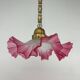 Red Jugendstil pendant lamp