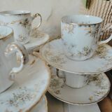 6 fine porcelain coffee cups