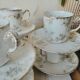 6 tasses à café en porcelaine fine