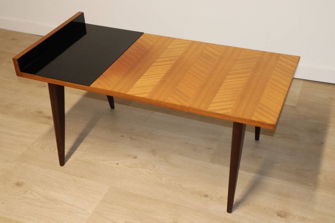Vintage wooden coffee table, 1960s