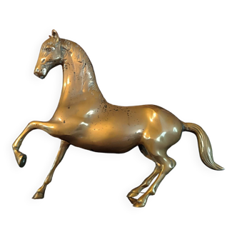 VINTAGE BRASS HORSE