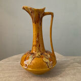 Vintage jug vase in glazed ceramic