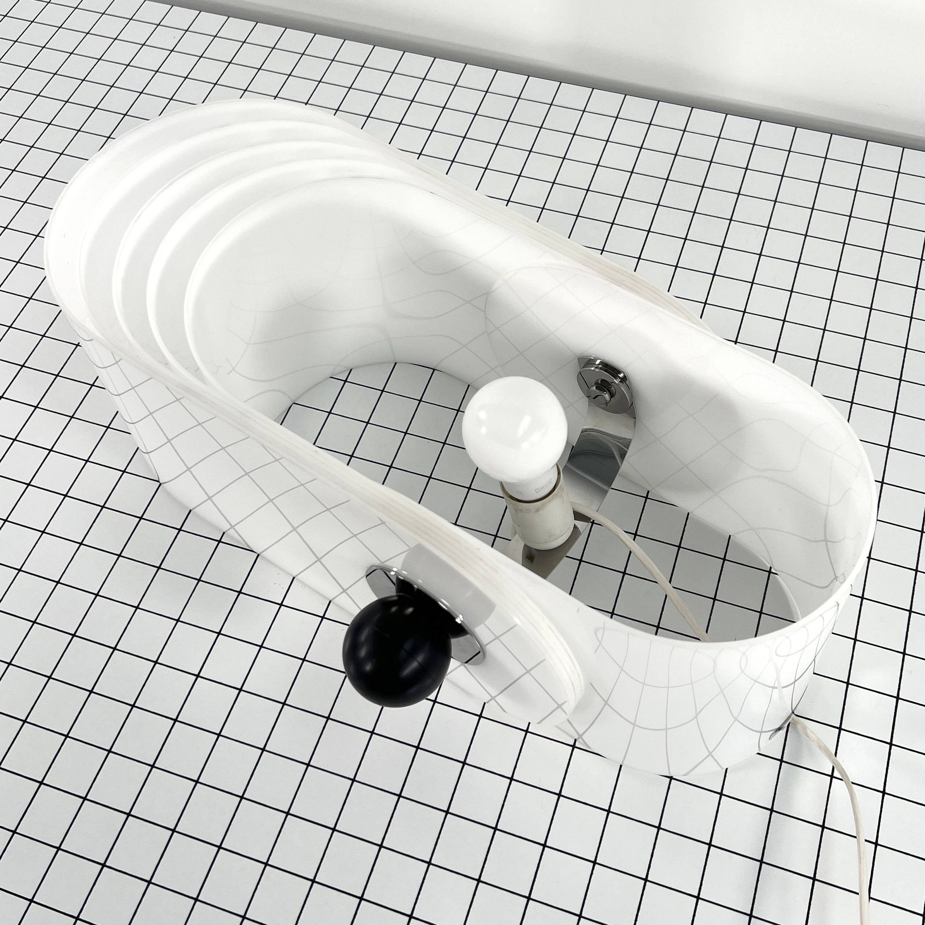 Lampe Gherpe Blanche par Superstudio pour Design Centre Poltronova, 1968