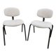Paire de chaises tweed Strafor 1970