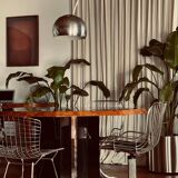 Dining table elm burl Roche Bobois Jean Claude Mahey vintage